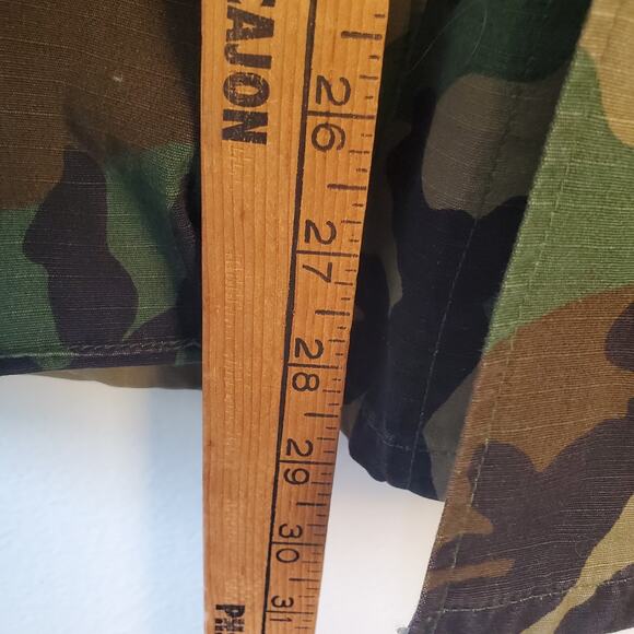 US Army Hot Weather Woodland Camo Combat Size M Regular Coat - Picture 8 of 8